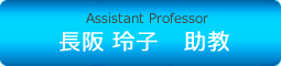 Assistant Professor長阪 玲子　助教