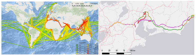 Analysis of Logistics Big Data Using Geographic Information Systems