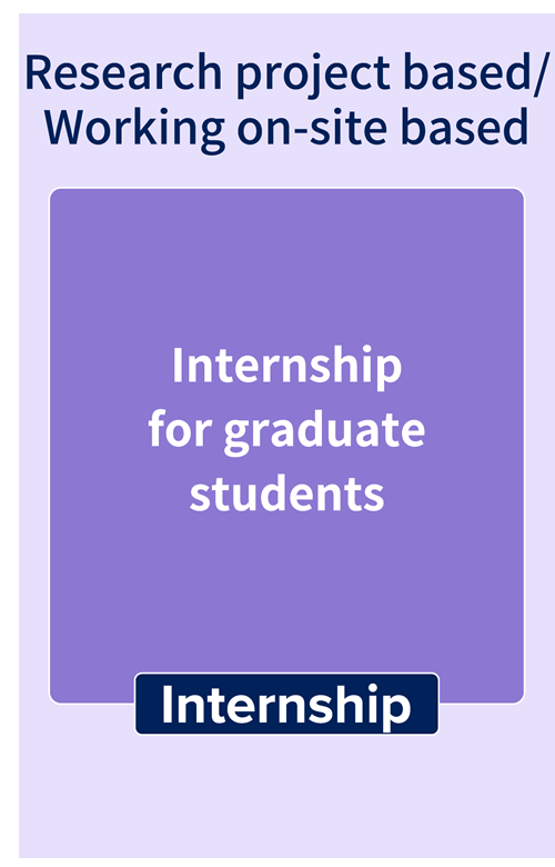 研究プロジェクト型/就業体験型「Internship」