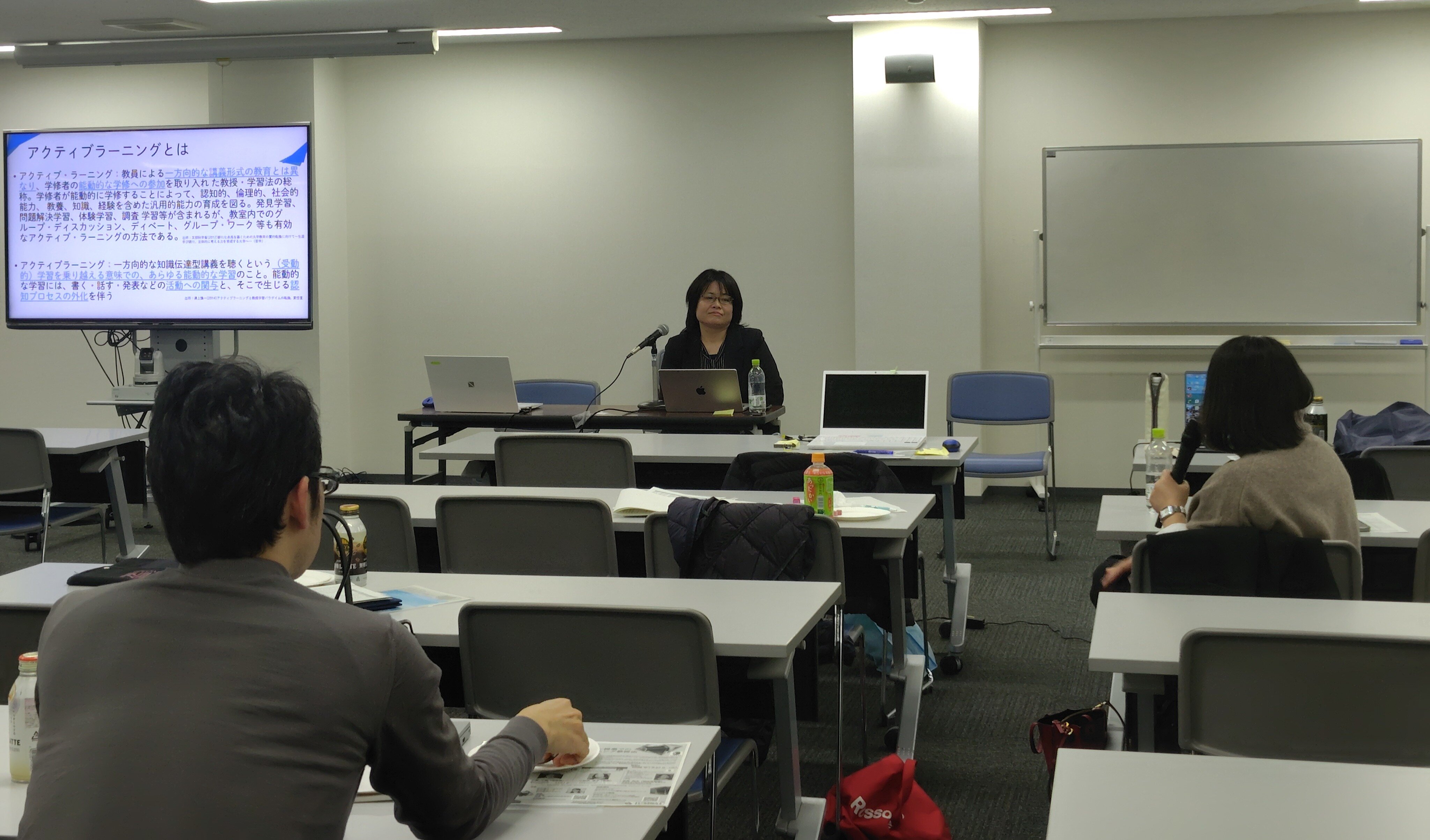 東京大学 総合文化研究所 教養学部 附属教養教育高度化機構 中澤　明子 特任准教授の講演の様子.JPG