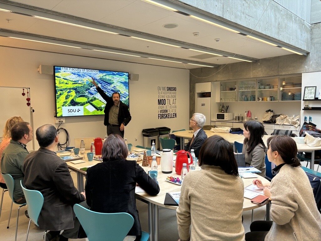 南デンマーク大学での会談風景
